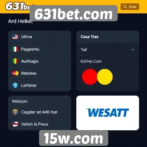 Métodos de pagamento disponíveis no 631bet